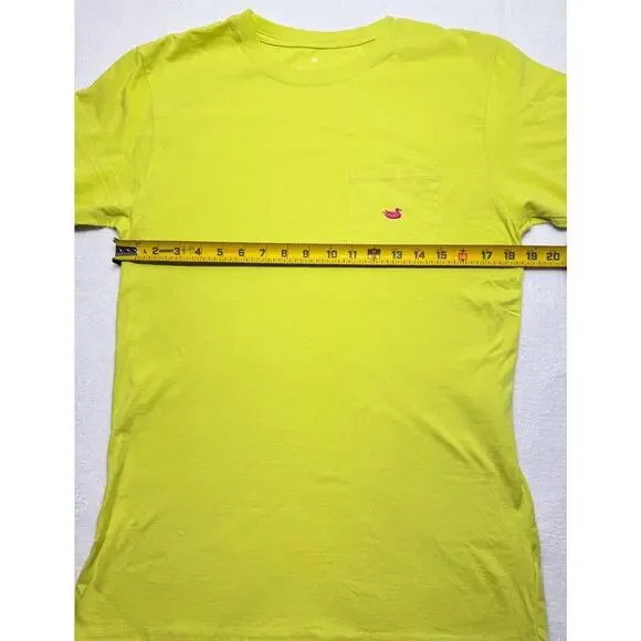 Southern Marsh Duck T-Shirt Womens Large Neon Green New - Picture 2 of 6